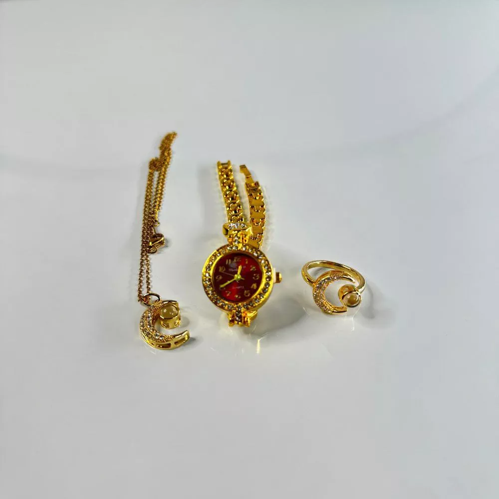 '3 tasi 1 da Husna Uzuk, Taqinchog'i va Soat! Al Asma Ul Husna Bitikli Go'zallik' rasmi