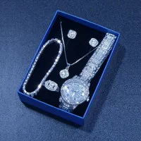 Ayollar uchun Kumush Rangli Eleganti Taqinchog'lar To'plami – Top 5 rasmi