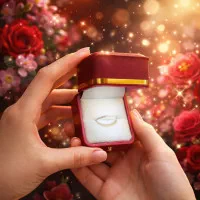 💍Banklif uzugi qutisi bilan Premium rasmi