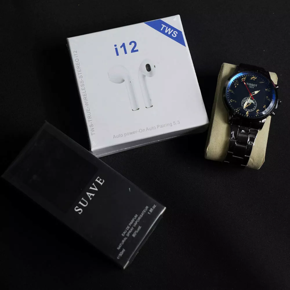 'Dior Sauvage, Tisot soat, Airpods i12' rasmi