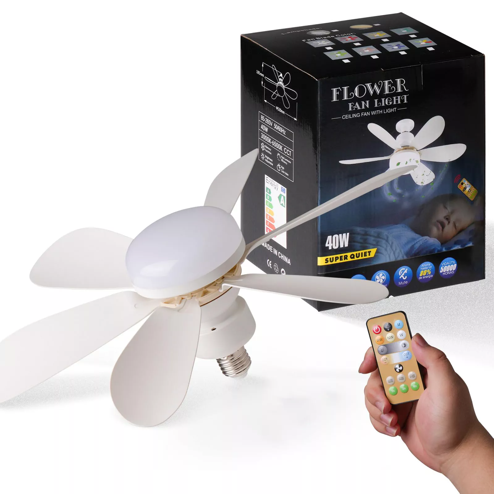 'Flower Fan Light – Ventilyator va chiroq birlashtirilgan innovatsion yechim!' rasmi