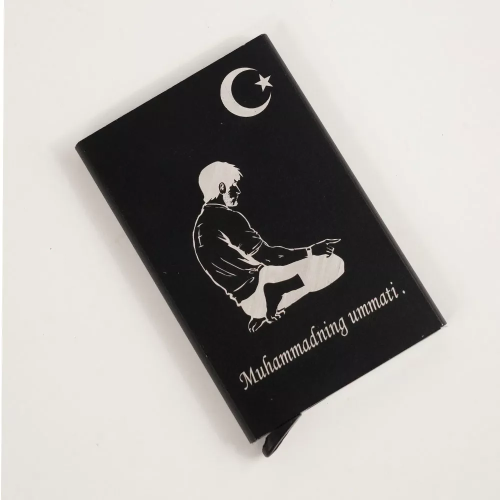 'Fuzomuslim: RFID va NFC himoyali zamonaviy metall karta ushlagich' rasmi