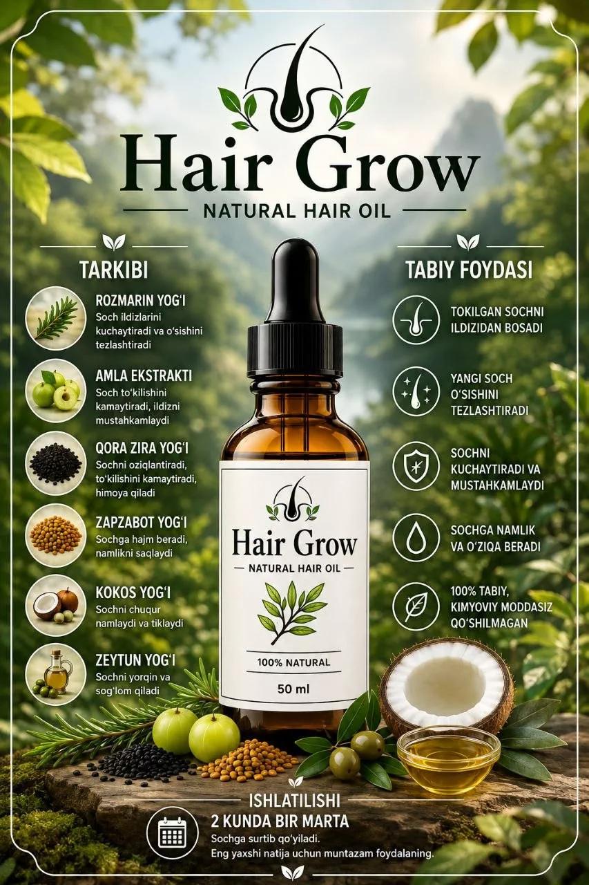 'Hair Grow' rasmi