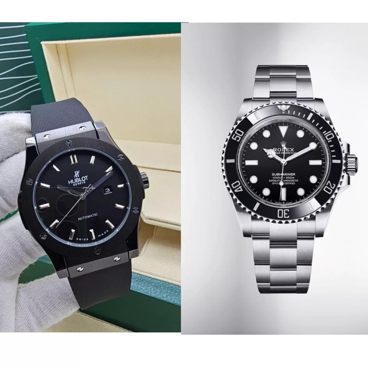 'Hublot Classic Fusion vs Rolex Submariner' rasmi