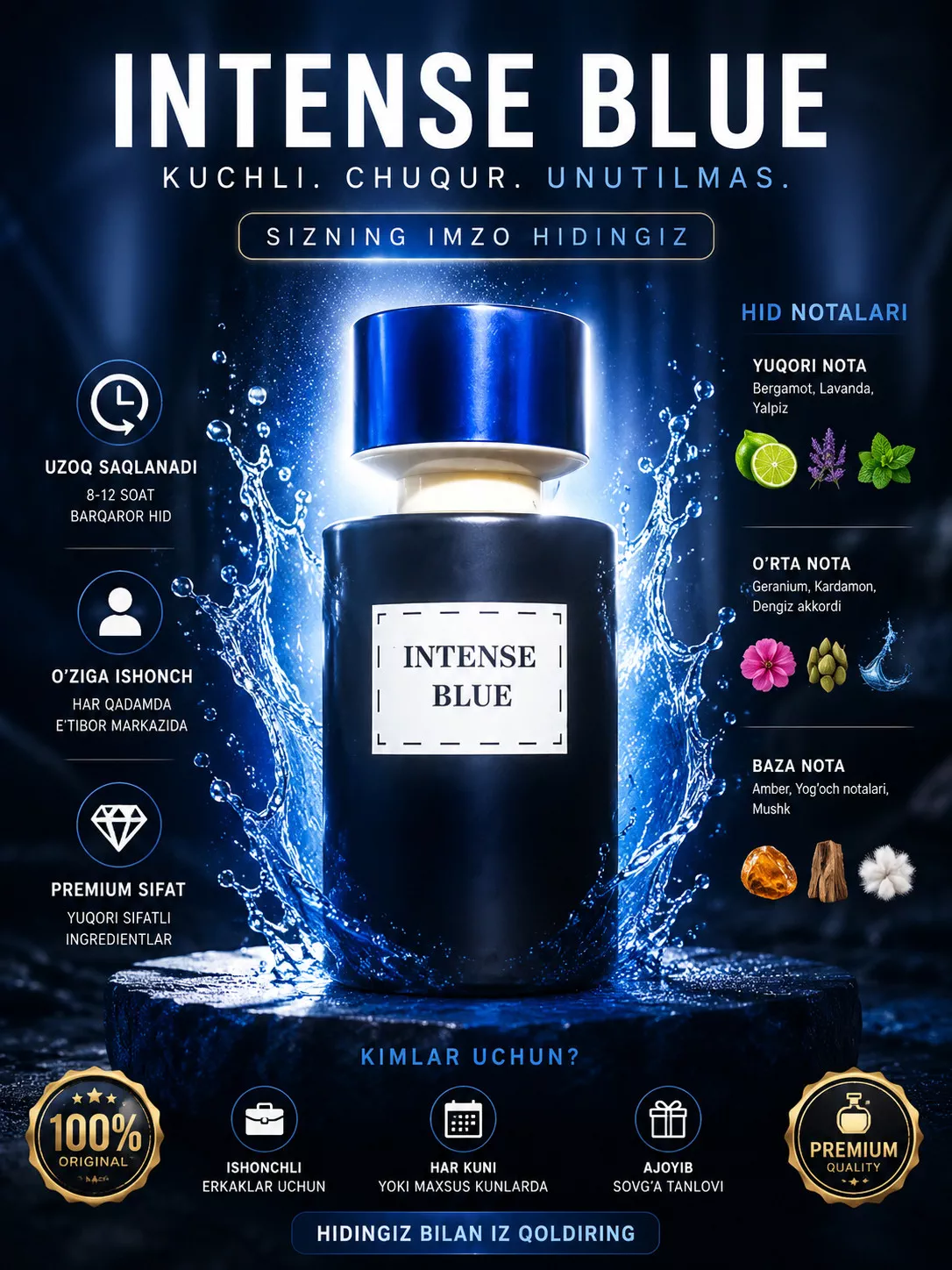 'Intense Blue' rasmi