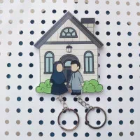 Juftliklar Uchun Romantik Kalit Osish Ilgagi va Brelok – Muhabbat Ramzi rasmi