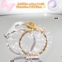 Juftliklar uchun uzuk – Cheksiz Sevgi Ramzi (2 ta uzuk to'plami) rasmi
