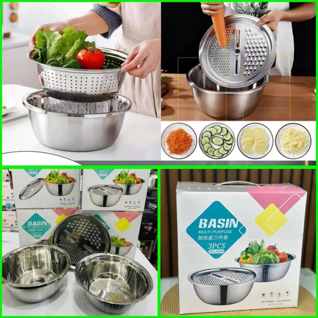 'Ko‘p funksiyali oshxona yordamchisi — 3 in 1 Basin Multi-Purpose!' rasmi