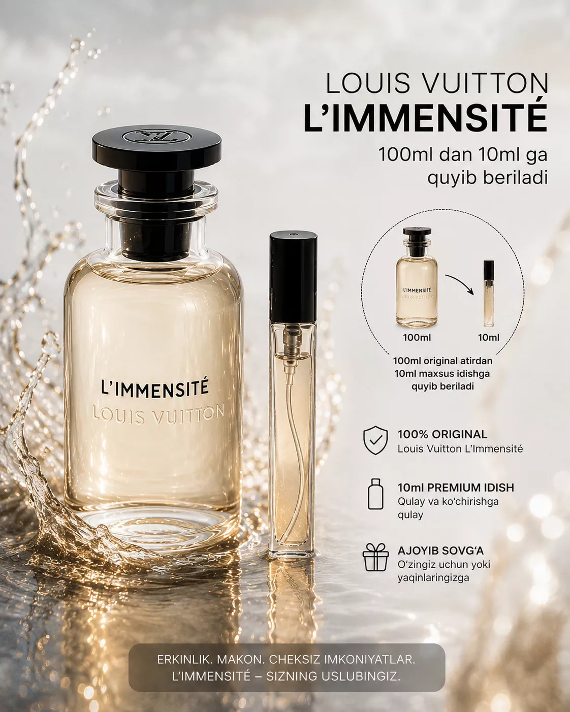 'Louis Vuitton L’Immensité 10ml' rasmi