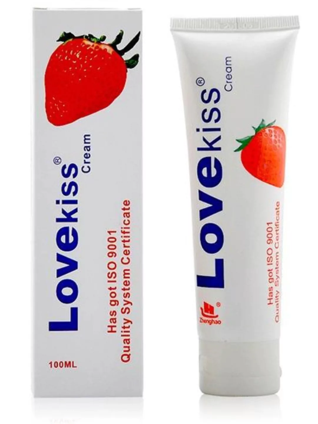 'LOVEKISS Cream: Juftliklar Uchun Qulupnay Iforli Samimiy Lubrikant' rasmi