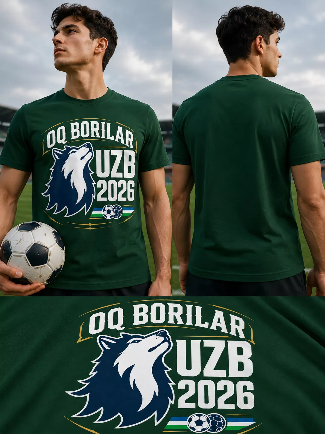 'OQ BORILAR UZB 2026 Futbolkasi' rasmi