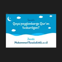 Savol Javob Kartochkalari! rasmi