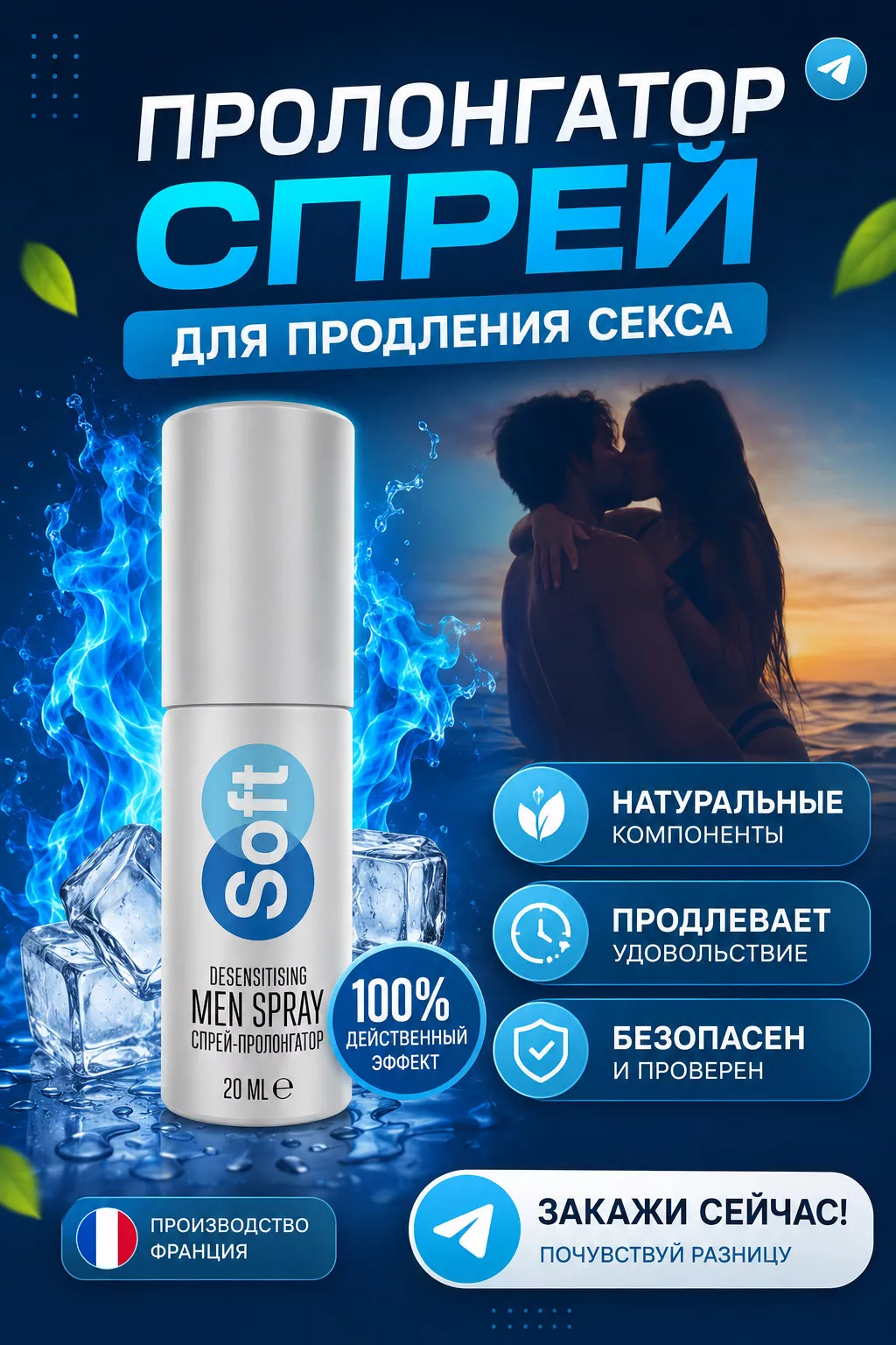 '💎 SOFT PROLONGATOR SPREY — O‘ZINGIZGA BO‘LGAN ISHONCHNI OSHIRING! 💎' rasmi
