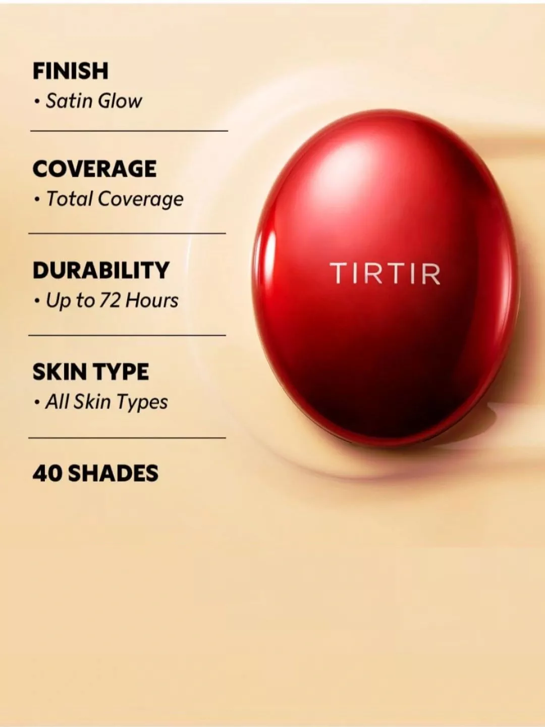 'TIRTIR Mask Fit Red Cushion Satin Glow Tonal Kremi' rasmi