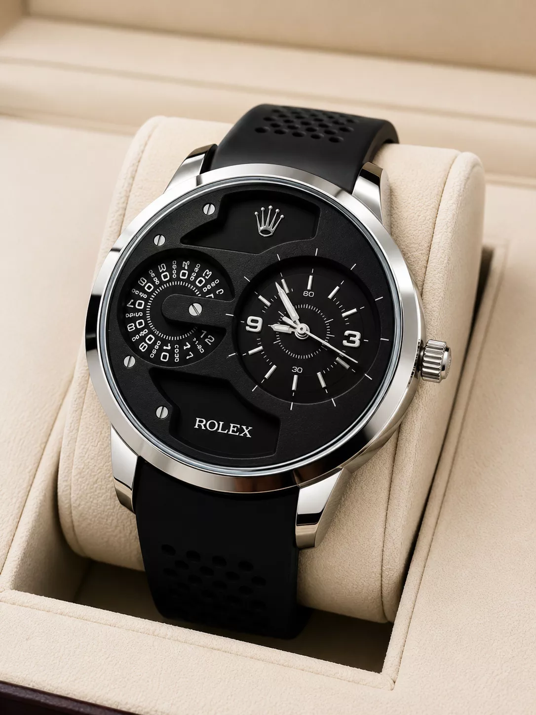 'Yangi Rolex uslubidagi erkaklar qoʻl soati' rasmi