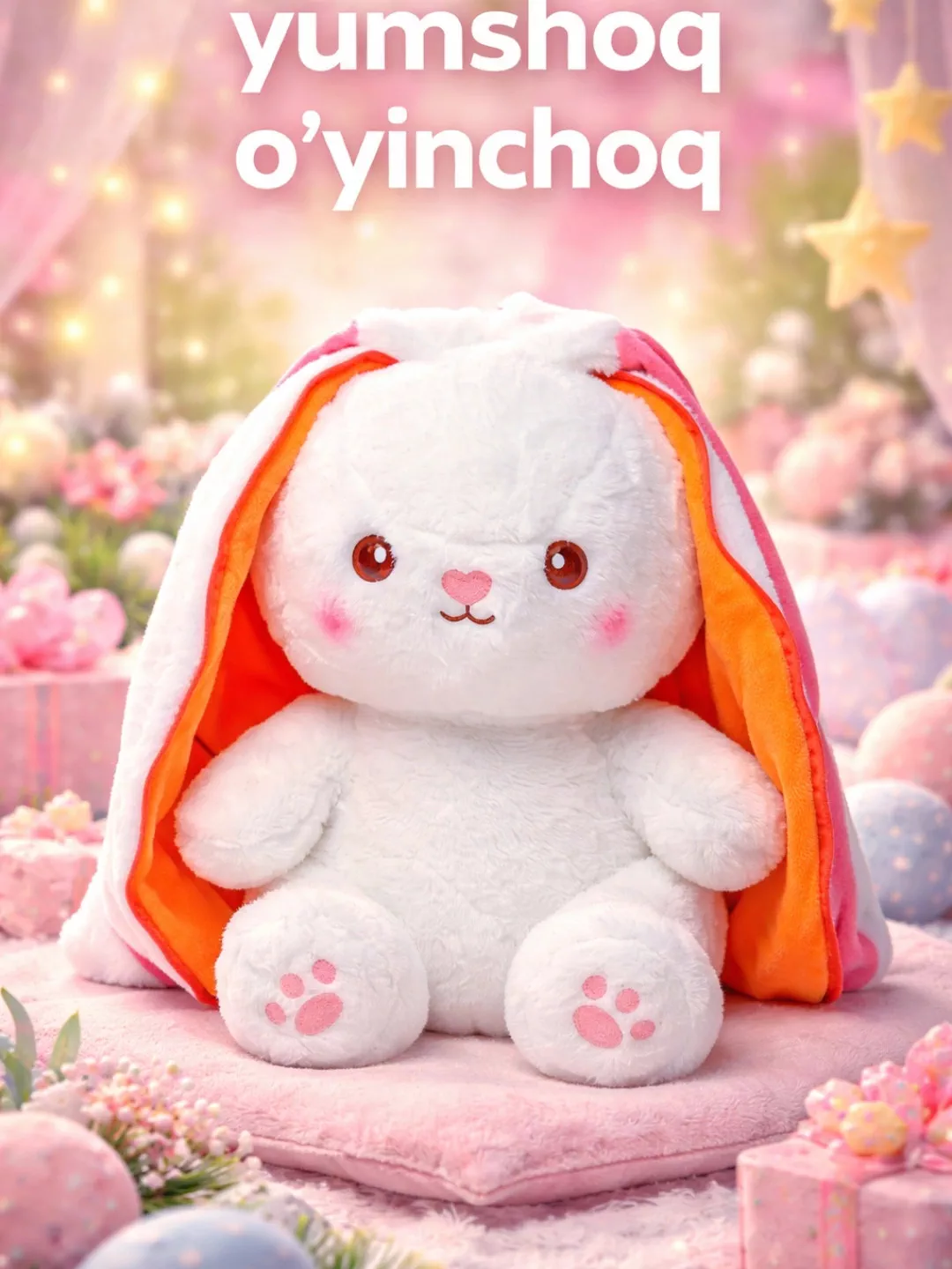 '🐰💖 Yumshoq quyoncha – bolajonlar uchun eng yoqimli sovg‘a! 💖🐰' rasmi